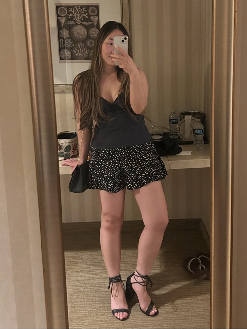 Lulu’s wrap heels (6.5)
